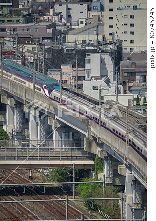【王子の北とぴあからの眺望　東北新幹線E2系+E3系】 80745245