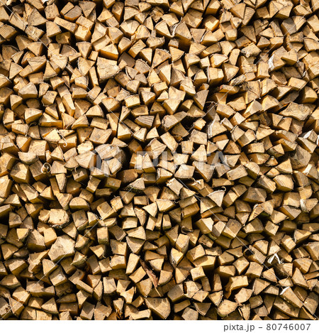Birch firewood pile 80746007