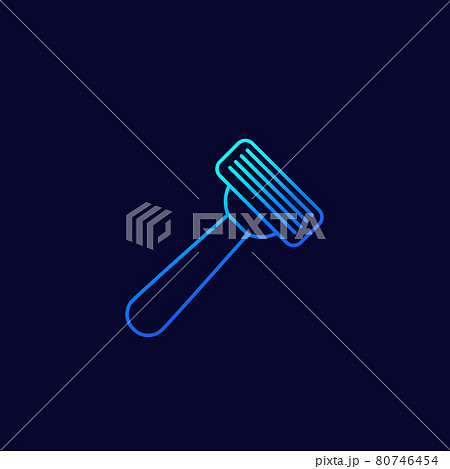 razor line icon on dark razor line icon on dark 80746454
