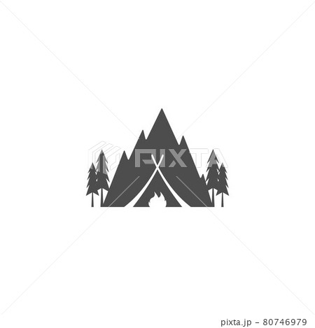 Mountain icon logo design vector illustration 80746979