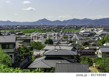 早島から灘崎への街並み　岡山県都窪郡早島町 80748086