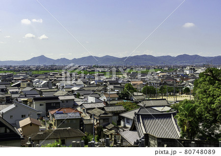 早島から灘崎への街並み　岡山県都窪郡早島町 80748089