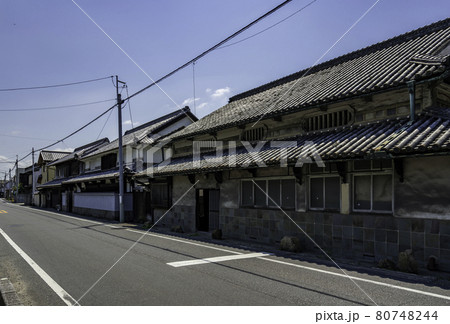 早島の街並み　岡山県都窪郡早島町 80748244