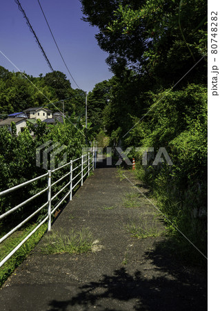 早島の街並み　不老のみち　岡山県都窪郡早島町 80748282