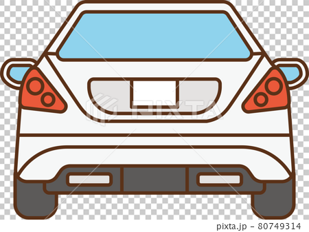 Illustration Of The Back Of A Luxury Car Sedan Stock Illustration
