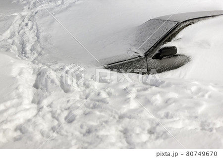 Car under the snow Car under the snow 80749670