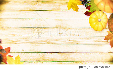 가을을 이미지 한 나뭇결의 배경 일러스트 - 스톡일러스트 [80750462] - Pixta