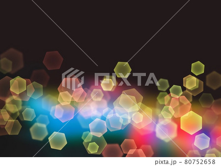 Hexagonal bokeh red and blue neon Hexagonal bokeh red and blue neon 80752658