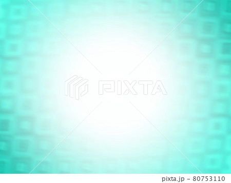 スクエアのホログラム/青緑 中央から放射状に濃くなるグラデーション 背景素材 横 他色有 80753110