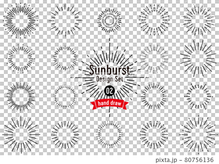 Sunburst Design Set (hand-painted) Sunburst Design Set (hand-painted) 80756136