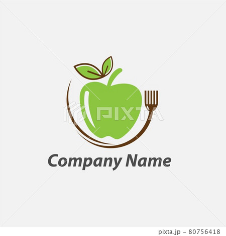Organic logo. Leafs in hand logo. Natural products logo. Cosmetics icon. fork logo 80756418