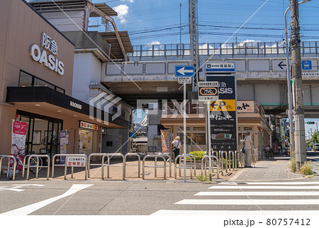 駅前風景 姫島駅 駅前風景 姫島駅 80757412