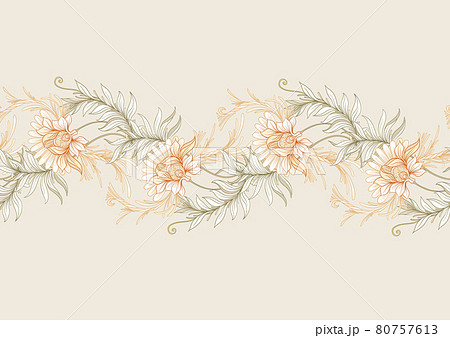 Seamless pattern, background with decorative flowers Seamless pattern, background with decorative flowers 80757613