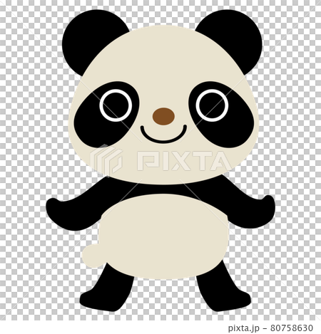 站立姿勢動物插畫熊貓 01 80758630