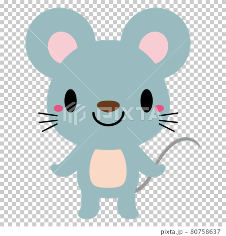 立ちポーズ 動物 イラスト ネズミ01 立ちポーズ 動物 イラスト ネズミ01 80758637