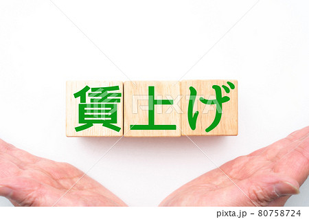 イメージ　賃上げ 80758724