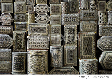 decorated souvenir boxes in cairo egypt souk market decorated souvenir boxes in cairo egypt souk market 80759270