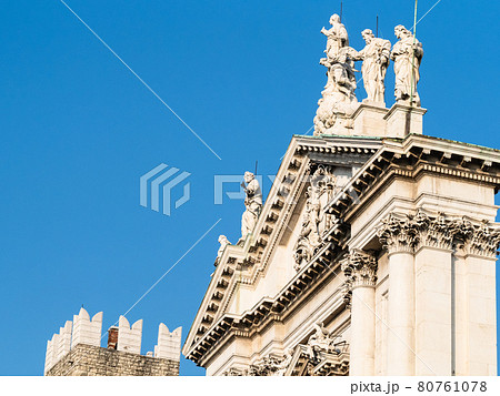 top of Duomo Nuovo in Bescia city top of Duomo Nuovo in Bescia city 80761078