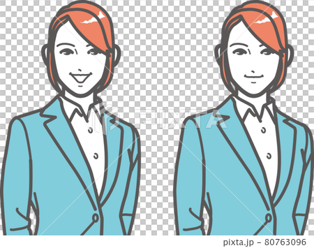Woman in recruitment suit ② 80763096