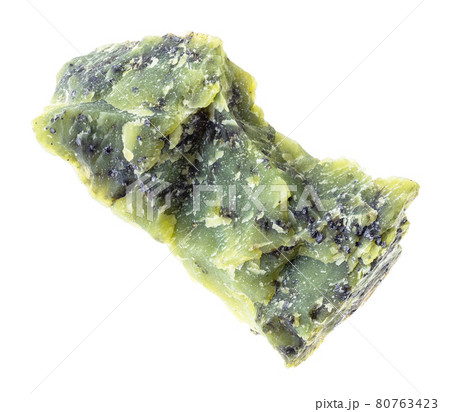 rough Lizardite stone on white 80763423