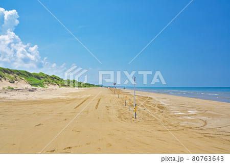 【千里浜なぎさドライブウェイ】 石川県羽咋市新保町 80763643