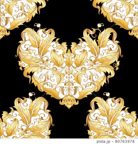 Seamless pattern, background In baroque, rococo, victorian, renaissance style. Seamless pattern, background In baroque, rococo, victorian, renaissance style. 80763978