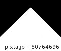 Black and white abstract corner geometric diagonal pattern background, design element, white pyramid 80764696
