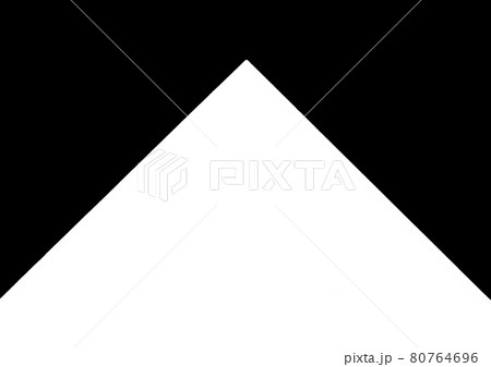 Black and white abstract corner geometric diagonal pattern background, design element, white pyramid 80764696