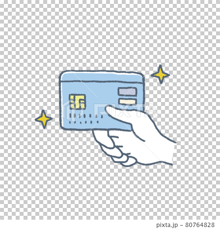 Hand with credit card 80764828