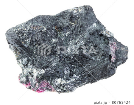 rough Aegirine (Acmite) rock with pink Eudialyte 80765424