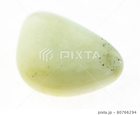 polished vesuvianite stone on white 80766294
