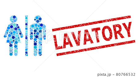 Grunge Lavatory Watermark and WC Persons Mosaic of Circles Grunge Lavatory Watermark and WC Persons Mosaic of Circles 80766532