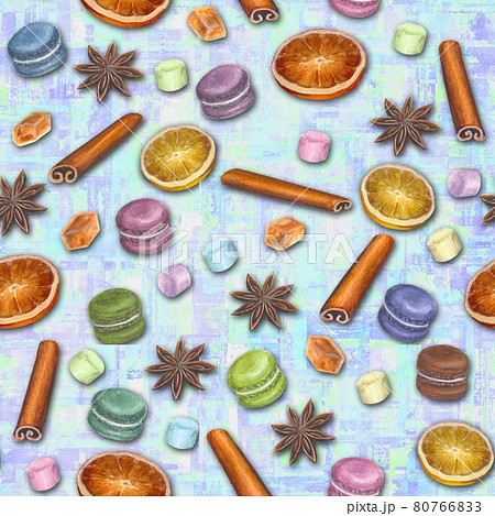Christmas colorful seamless pattern with watercolor elements 80766833
