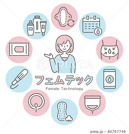 フェムテック　女性の健康と美容 80767746