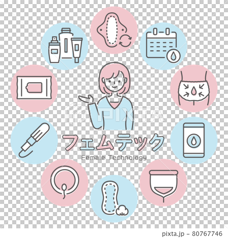 フェムテック　女性の健康と美容 80767746