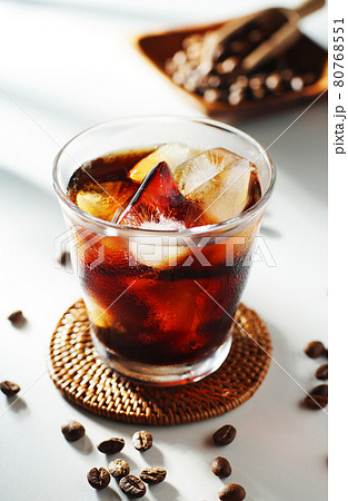 夏のアイスコーヒーの写真素材