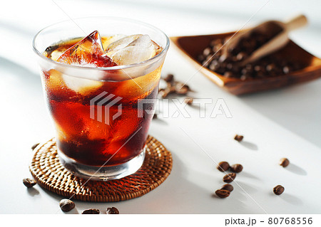 夏のアイスコーヒーの写真素材