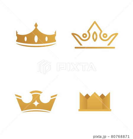 Crown Logo Template vector icon Crown Logo Template vector icon 80768871
