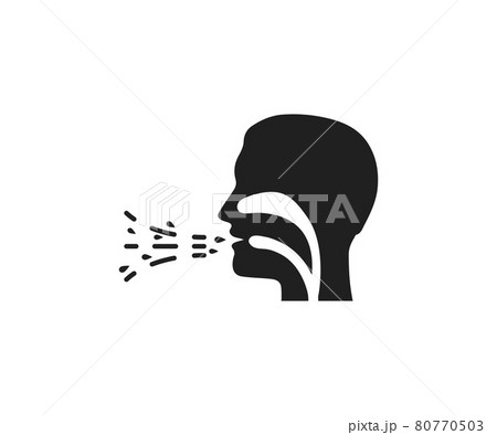 Common cold, cough, flu icon. Vector illustration, flat design. 80770503