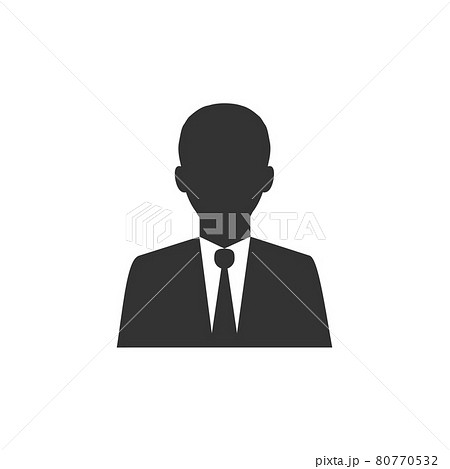 Business, businessman icon. Vector illustration, flat design. 80770532