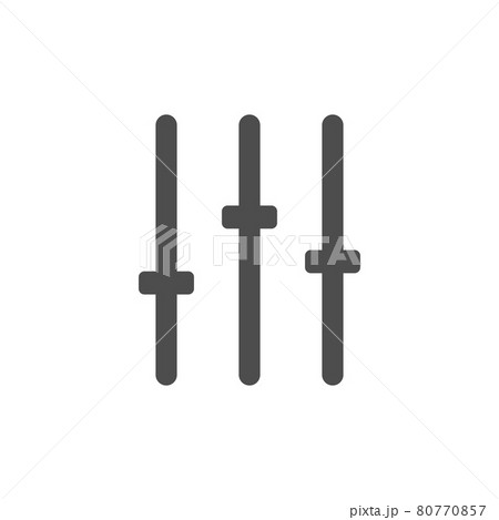 Equalizer, sound mixer, setting icon. Vector illustration, flat design. Equalizer, sound mixer, setting icon. Vector illustration, flat design. 80770857