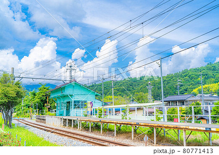 無人駅イメージ 上田電鉄別所線八木沢駅 【長野県】 無人駅イメージ 上田電鉄別所線八木沢駅 【長野県】 80771413