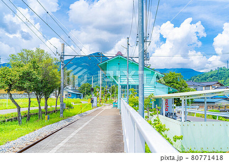 無人駅イメージ　上田電鉄別所線八木沢駅　【長野県】 80771418