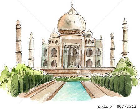 Tourism day concept watercolor 80772512