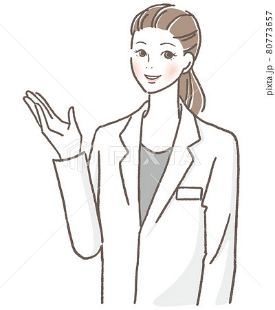案内する女性の医者 80773657
