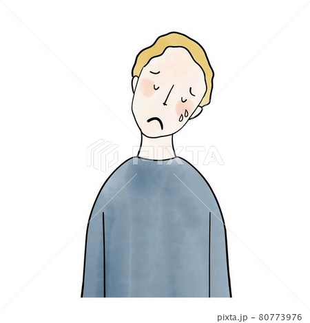 泣く男性　欧米人 80773976
