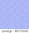 Seamless pattern with white hydrangea flower, doodle style 80774545