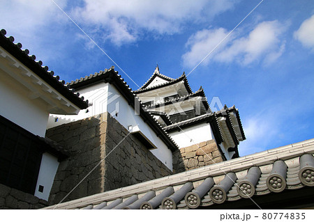 秋の小峰城・三重櫓（福島県・白河市） 80774835