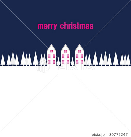 メリークリスマス 風景 冬 メリークリスマス 風景 冬 80775247