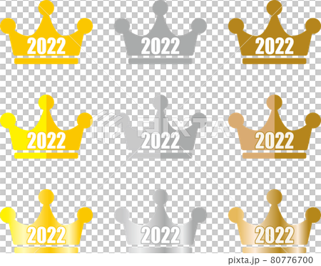 2022 numbered gold, silver and bronze ranking crown icon set no.02 2022 numbered gold, silver and bronze ranking crown icon set no.02 80776700
